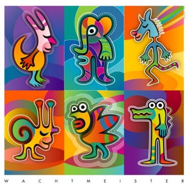 Arte digital titulada "Individualists ll" por Bernd Wachtmeister, Obra de arte original, Pintura Digital