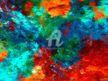 Arts numériques intitulée "Alerte orange dans…" par Françoise Aubert-Moreau, Œuvre d'art originale, Travail numérique 2D