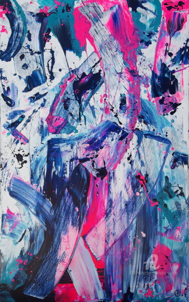 Peinture intitulée "Indocilité 2" par Christine Barone, Œuvre d'art originale, Acrylique Monté sur Châssis en bois