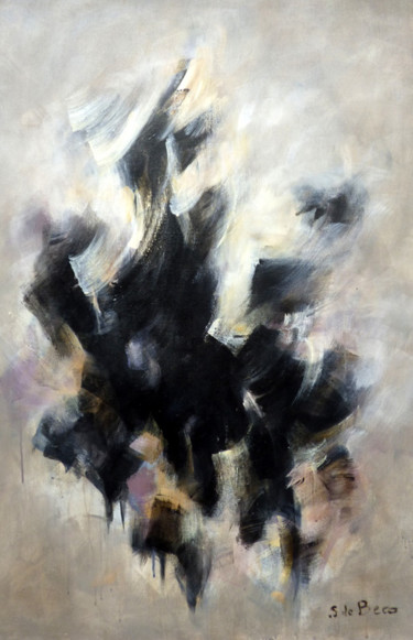 Painting titled "fugues N.1" by Sylvie De Beco, Original Artwork, Acrylic