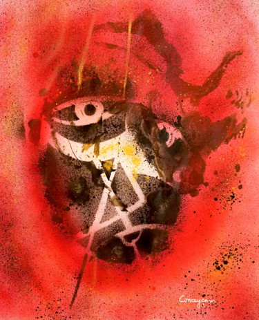 「28」というタイトルの絵画 Conceycamによって, オリジナルのアートワーク, スプレー式塗料