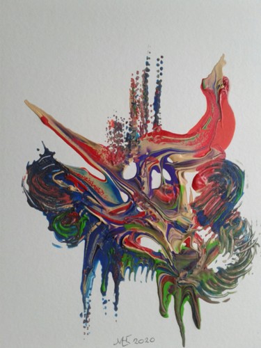 Schilderij getiteld "Victory" door Marianne Huizinga, Origineel Kunstwerk, Acryl