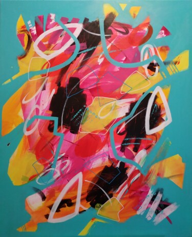 Peinture intitulée "Folie sage" par Armoni, Œuvre d'art originale, Acrylique