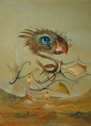 Peinture intitulée "Ferry" par Ed Schaap, Œuvre d'art originale, Huile
