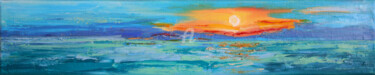 Painting titled "SUNSET I" by Svetlana Samovarova (SA.LANA), Original Artwork, Oil