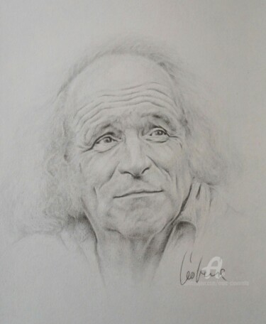 Léo Ferré Dessin intitulée "Léo Ferré" par Marc Ciavarella, Œuvre d'art originale, Crayon