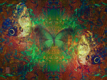 Papillons 6 Butterflies 6 Mariposas 6 Arte digital titulada "Papillons 6 Butter…" por Hélène Patris, Obra de arte original, Pintura Digital