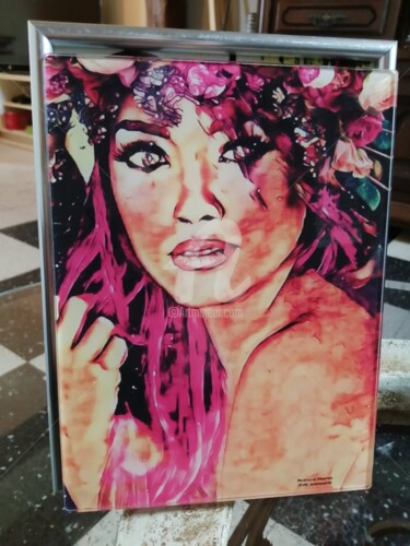 Arts numériques intitulée "Pour une féminité m…" par Priscillia Mortier (P.M) Josepha040, Œuvre d'art originale, Peinture nu…