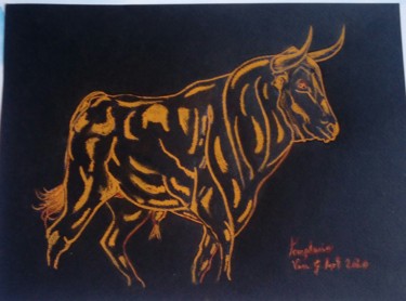 Drawing titled "Templario" by Vanessa Garcia Artunedo, Original Artwork, Pastel