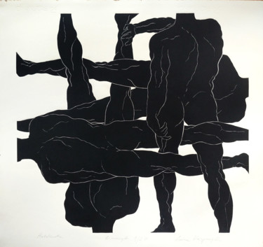 印花与版画 标题为“Autokrata” 由Luiza Kasprzyk, 原创艺术品, Linocuts