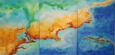Peinture intitulée "Gaïa" par Isabelle Corthay, Œuvre d'art originale, Acrylique