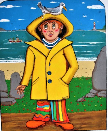 Peinture intitulée "En Bretagne il n'y…" par Thibo, Œuvre d'art originale, Acrylique