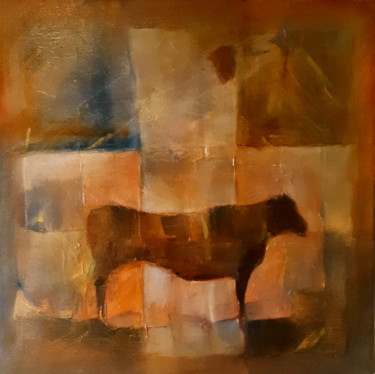 BOEUF Peinture intitulée "BOEUF" par Philippe Graillot (TORGALLI), Œuvre d'art originale, Huile