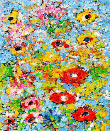 Peinture intitulée "Loiret" par Jean Mirre, Œuvre d'art originale, Huile Monté sur Châssis en bois