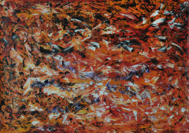 绘画 标题为“ABSTRACT mars” 由Yann Pelcat, 原创艺术品, 油