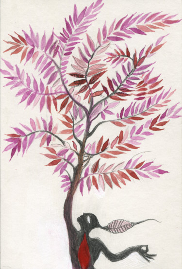 Tree of Life Disegno intitolato "Tree of Life" da Maria Cristina Cerminara, Opera d'arte originale, Acquarello