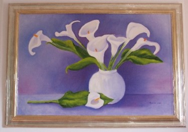 Painting titled "Lily's of the Valley" by Ankie, Original Artwork