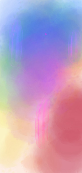 Digital Arts titled "Дорогой радуги" by Qiwi, Original Artwork, Digital Painting