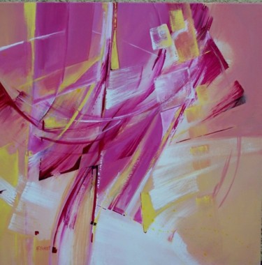 Peinture intitulée "la force d'aimer…" par Anne-Frédérique Ferret, Œuvre d'art originale, Huile