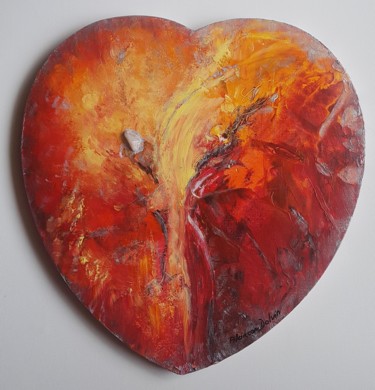 Peinture intitulée "LA LOI DU COEUR 🌷 T…" par Danielle Alarcon Dalvin, Œuvre d'art originale, Acrylique