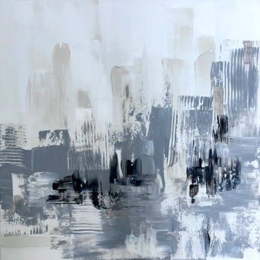 Painting titled "Trail" by Ludwika Pilat, Original Artwork, Acrylic Mounted on Wood Stretcher frame