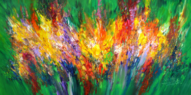 Green Daydream XXL 1 Schilderij getiteld "Green Daydream XXL 1" door Peter Nottrott, Origineel Kunstwerk, Acryl