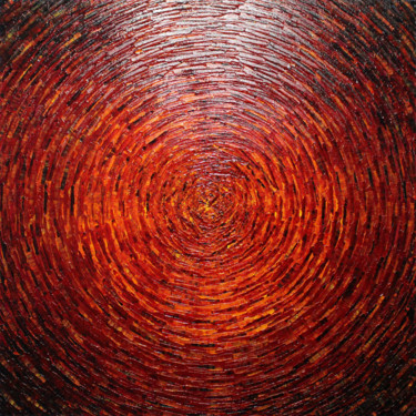 Grand éclat couleurs jaune orange rouge magenta. Painting titled "Grand éclat couleur…" by Jonathan Pradillon, Original Artwork, Acrylic Mounted on Wood Stretcher frame