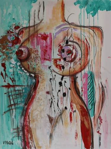 "In love" Peinture intitulée ""In love"" par Marie-Agnès Dubois Lambert, Œuvre d'art originale, Acrylique
