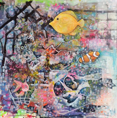 Painting titled ""Quiet Place"" by Jaio Dos Anjos, Original Artwork, Acrylic