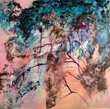 Painting titled "Untitled4" by Atignas Art, Original Artwork, Acrylic Mounted on Cardboard