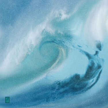 数字艺术 标题为“EMBRUNS  SEASPRAY…” 由Hélène Patris, 原创艺术品, 数字油画