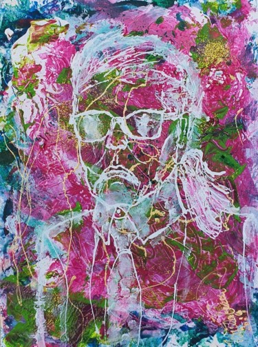 Painting titled "Monsieur Chanel: Ka…" by Ursula Gnech, Original Artwork, Marker