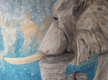 Painting titled "HAPPINESS IS NOT FA…" by Sputnik, Original Artwork, Oil