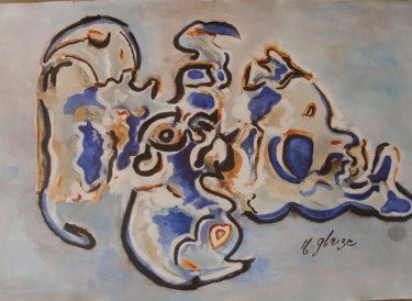绘画 标题为“BONHEUR ECLABOUSSE” 由Michele Glaize, 原创艺术品, 墨