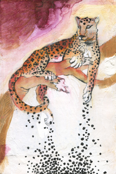Disegno intitolato "Losing my dots" da Maria Cristina Cerminara, Opera d'arte originale, Acquarello