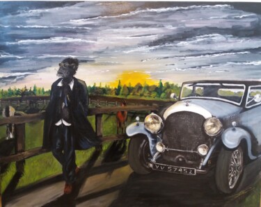 Peinture intitulée "Dawn walk" par Kevin Bardin, Œuvre d'art originale, Acrylique