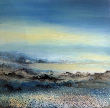 Peinture intitulée "Harmonieuse" par Florence V. Henric, Œuvre d'art originale, Huile Monté sur Châssis en bois