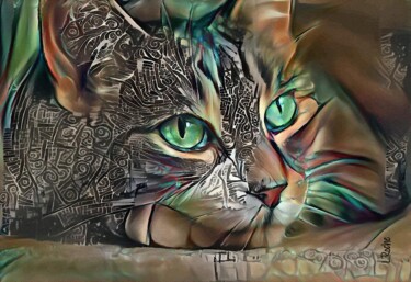 Sonny green, mix media on panel - 70x48 cm, cat