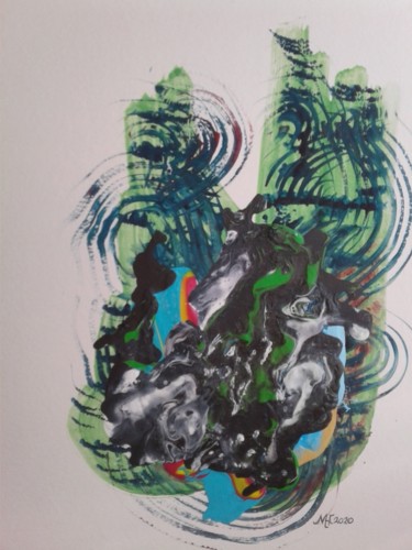 Schilderij getiteld "Morpheus" door Marianne Huizinga, Origineel Kunstwerk, Acryl