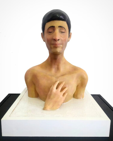 Sculpture intitulée "Sentir" par Luiz Pádua Jr, Œuvre d'art originale, Résine