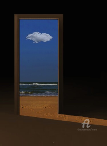 Digital Arts titled "IMAGINE ... it's ea…" by Astr, Original Artwork, Manipulated Photography Mounted on Aluminium