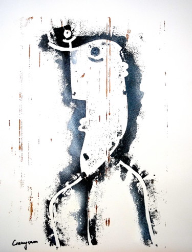「94」というタイトルの絵画 Conceycamによって, オリジナルのアートワーク, スプレー式塗料