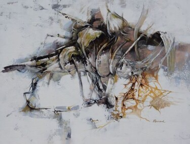 Peinture intitulée "Après la crue" par Alain Durand, Œuvre d'art originale, Acrylique