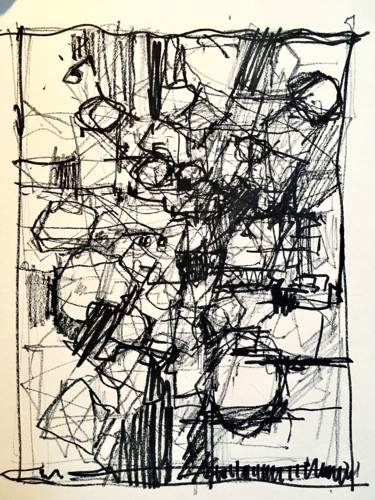 图画 标题为“Ohne Titel 14” 由Andreas Skiba, 原创艺术品, 标记