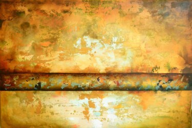 绘画 标题为“Buenas Compañias  1” 由Patricia Casanova, 原创艺术品, 颜料 安装在木质担架架上