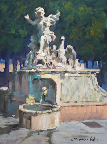 Malarstwo zatytułowany „Angelot de la place…” autorstwa Christian Arnould, Oryginalna praca, Olej