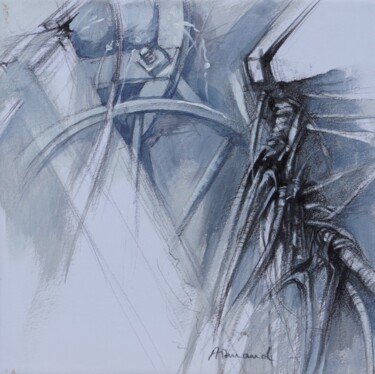 Peinture intitulée "Mécanique" par Alain Durand, Œuvre d'art originale, Acrylique