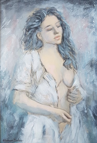 Peinture intitulée "Peinture sur papier…" par Danielle Alarcon Dalvin, Œuvre d'art originale, Acrylique