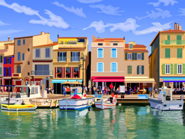 Digital Arts titled "2020-10-15  Cassis-…" by Michel Normand, Original Artwork, Digital Painting