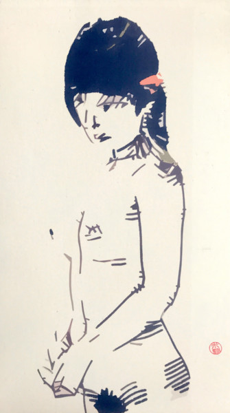 Printmaking titled "Nu, 2020.1" by Wilf Tilley, Original Artwork, Digital Print